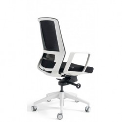 Krzesło biurowe BESTUHL J17 series - rama biała, różne kolory tapicerki