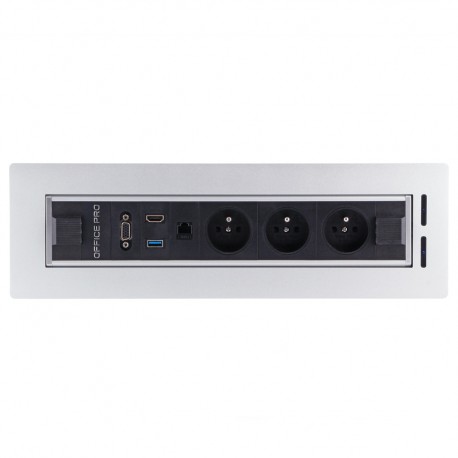 VAULT BTCZ V 014 Obrotowy panel elektryczny, 3x elektr.,1x sieć,VGA, USB 3.0, HDMI, mediaport